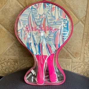 Lilly Pulitzer Beach Paddle Ball Set